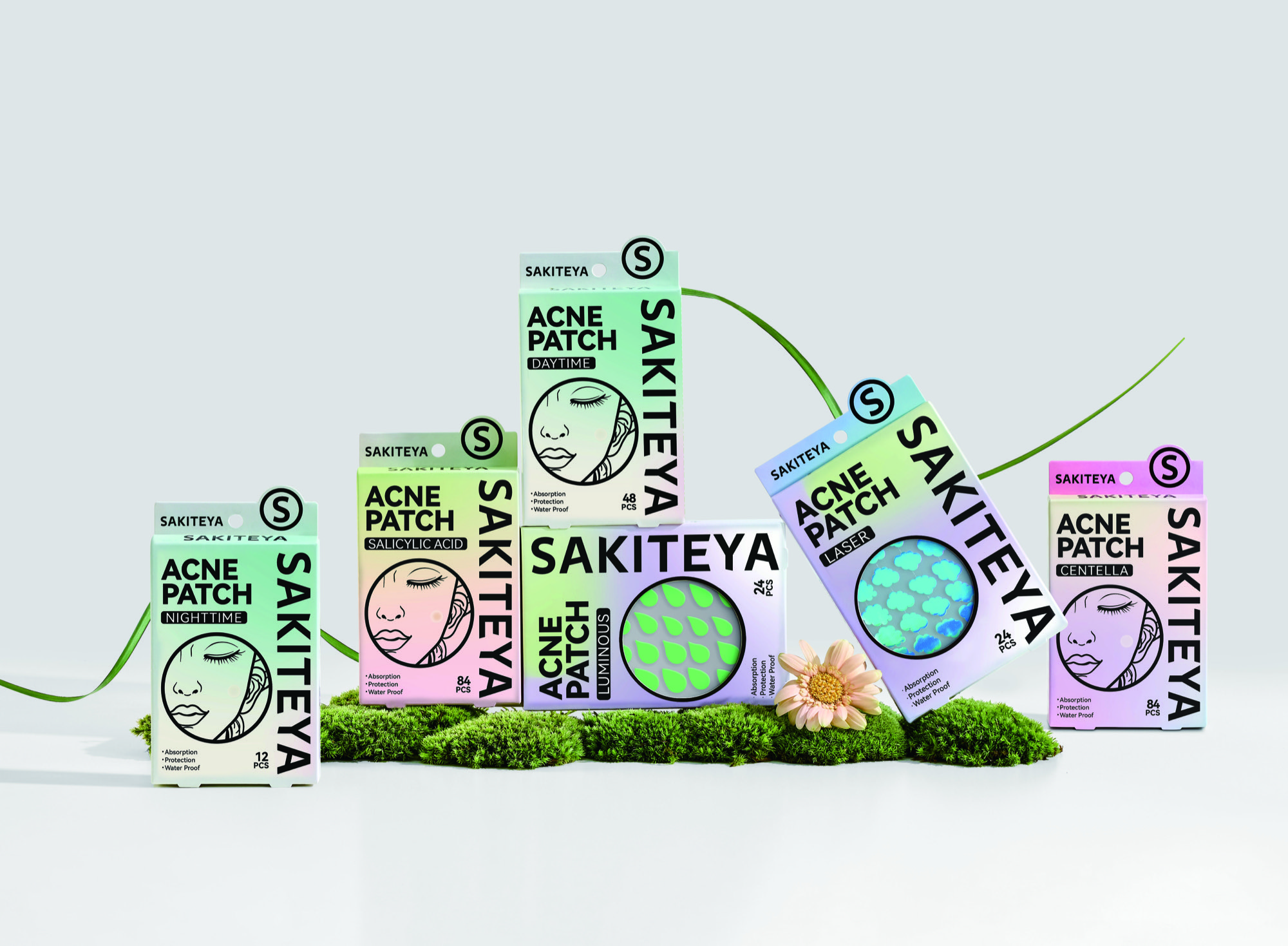 Acne patch and skincare products